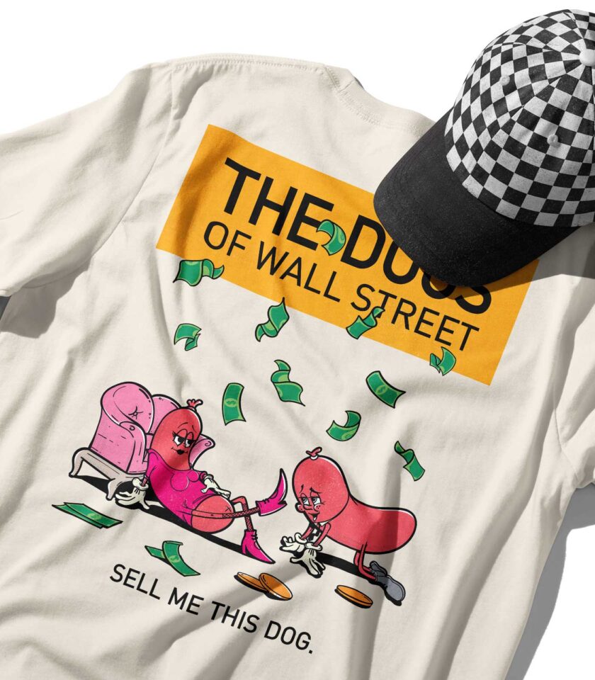 The Dogs of Wall Street Organic Heavyweight T-Shirt - Image 3