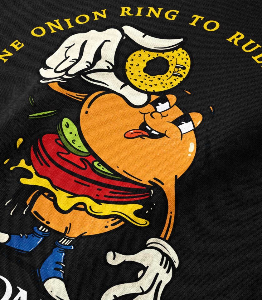 The Lord of the Onion Rings Heavyweight Organic Hoodie - Image 6