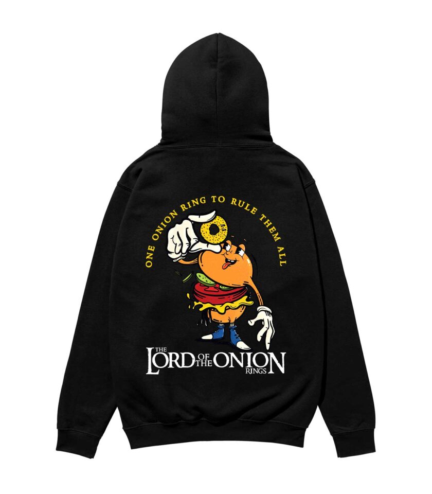 The Lord of the Onion Rings Heavyweight Organic Hoodie - Image 4