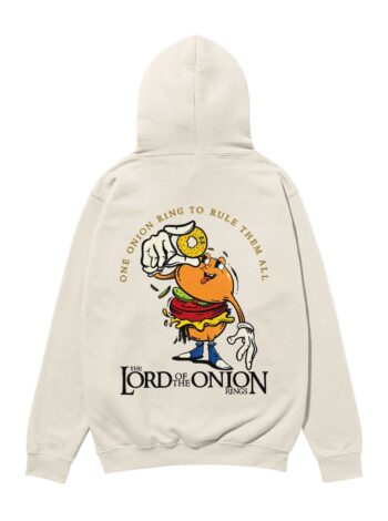 The Lord of the Onion Rings Heavyweight Organic Hoodie