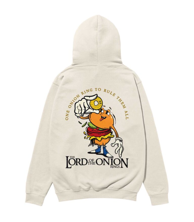 The Lord of the Onion Rings Heavyweight Organic Hoodie