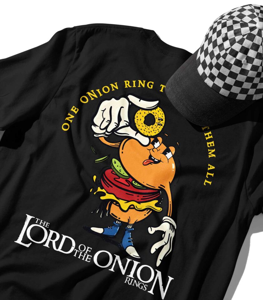 The Lord of the Onion Rings Organic Heavyweight T-Shirt - Image 12