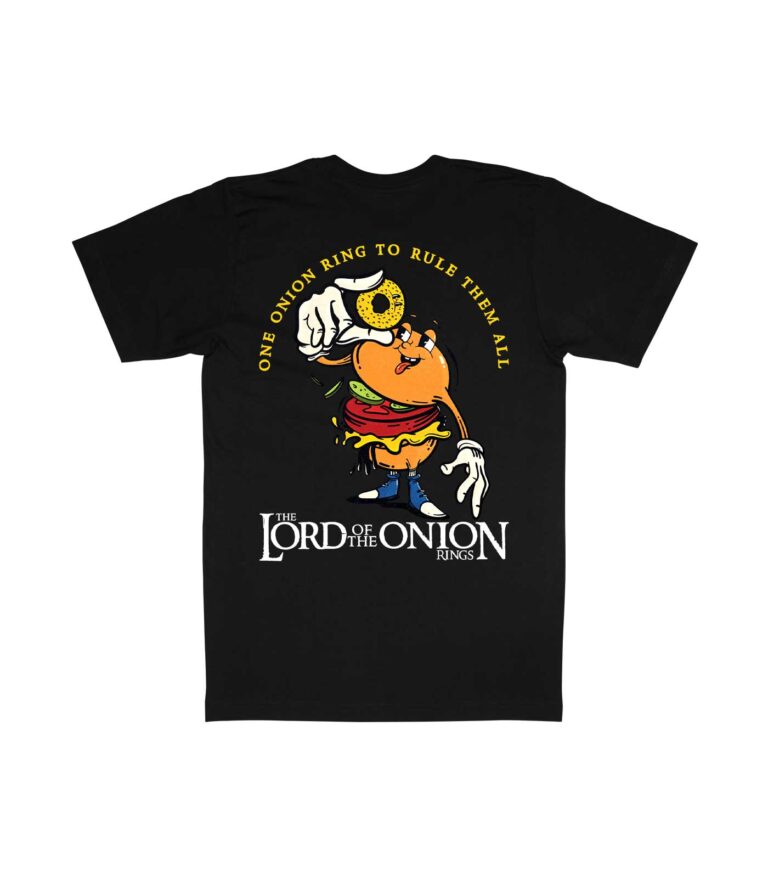 The Lord of the Onion Rings Organic Heavyweight T-Shirt
