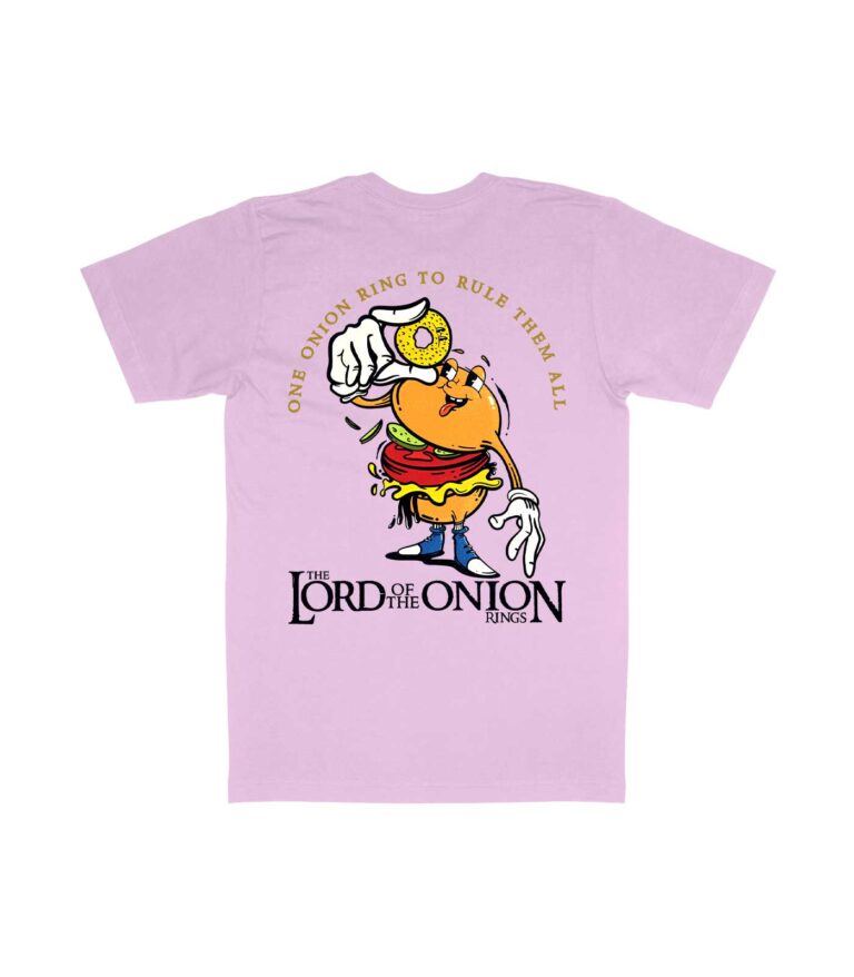 The Lord of the Onion Rings Organic Heavyweight T-Shirt