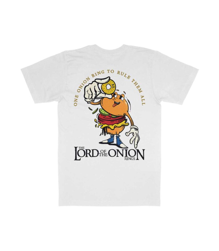 The Lord of the Onion Rings Organic Heavyweight T-Shirt