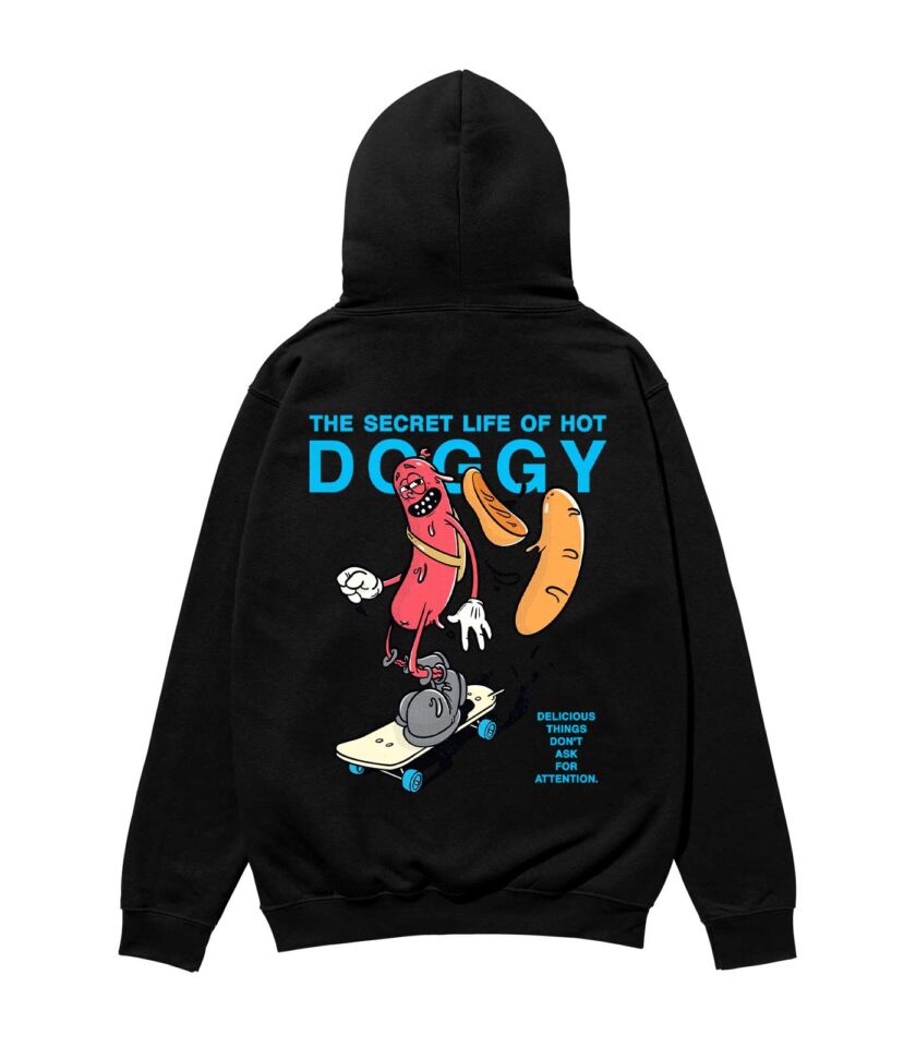 The Secret Life of Hot Doggy Heavyweight Organic Hoodie - Image 4