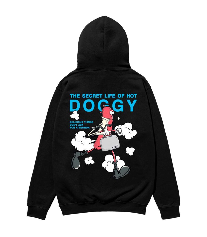 The Secret Life of Hot Doggy Heavyweight Organic Hoodie - Image 4
