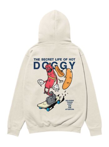 The Secret Life of Hot Doggy Heavyweight Organic Hoodie