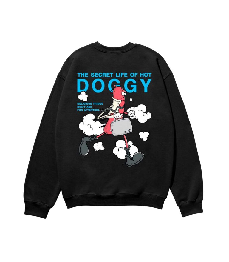 The Secret Life of Hot Doggy Heavyweight Organic Sweatshirt Sand