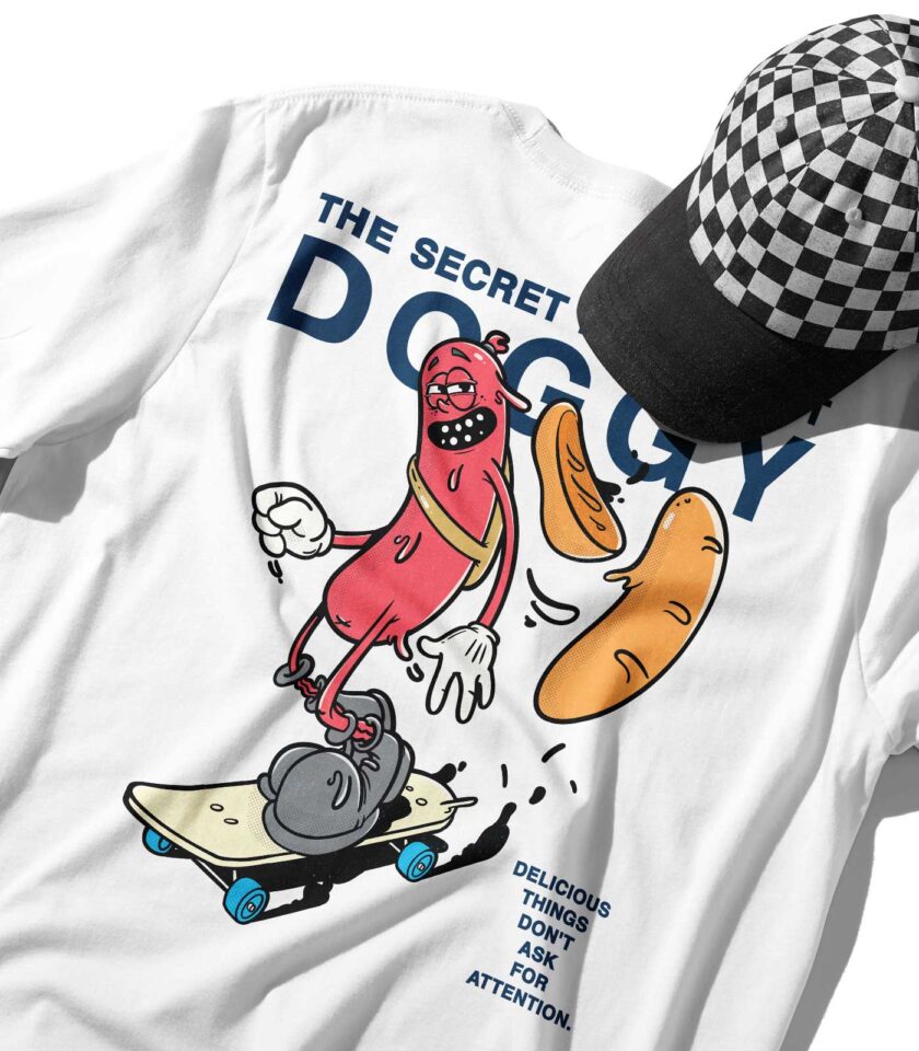 The Secret Life of Hot Doggy Organic Heavyweight T-Shirt - Image 6