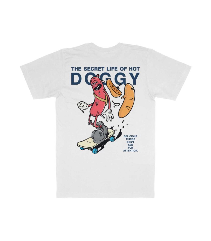 The Secret Life of Hot Doggy Organic Heavyweight T-Shirt - Image 4