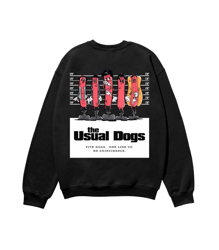 The Usual Dogs Heavyweight Organic Sweatshirt Sand - Image 4