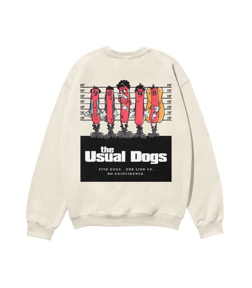 The Usual Dogs Heavyweight Organic Sweatshirt Sand