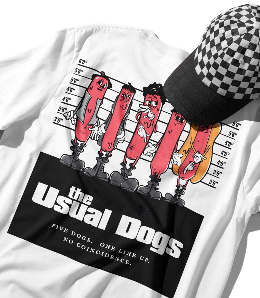 The Usual Dogs Organic Heavyweight T-Shirt - Image 6
