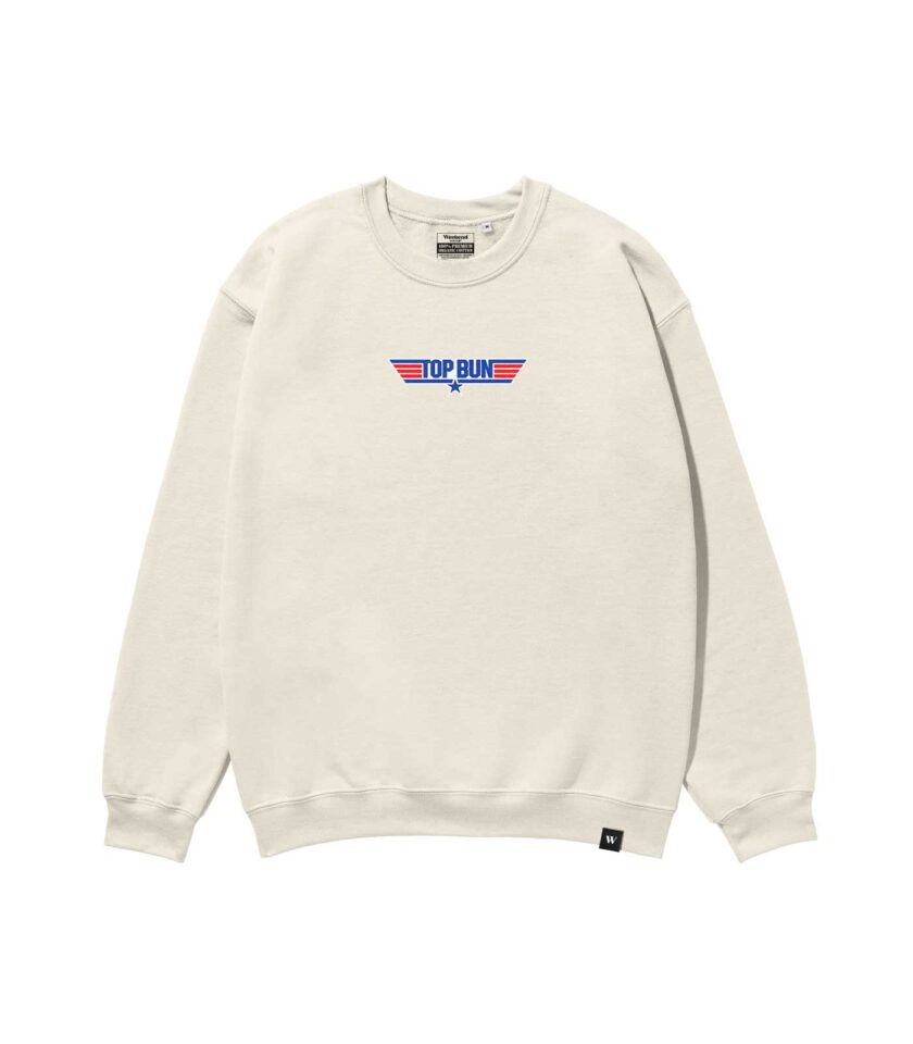 Top Bun Heavyweight Organic Sweatshirt Sand - Image 2