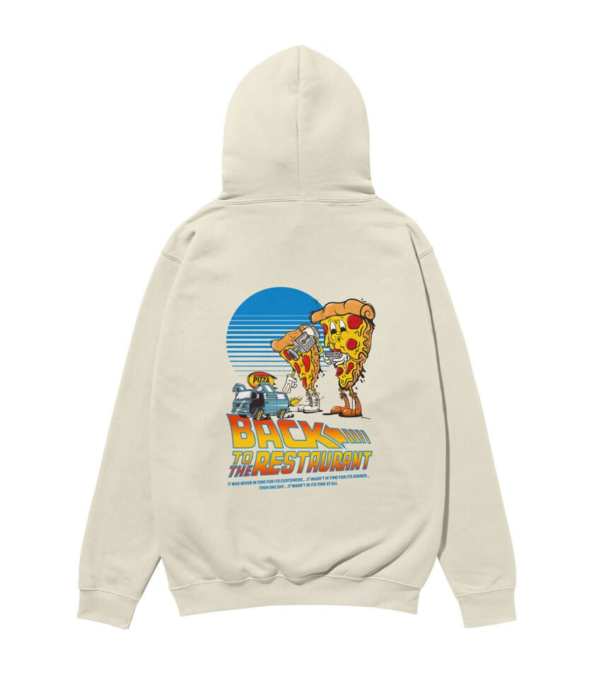 Back to the Restaurant Heavyweight Organic Hoodie Stone