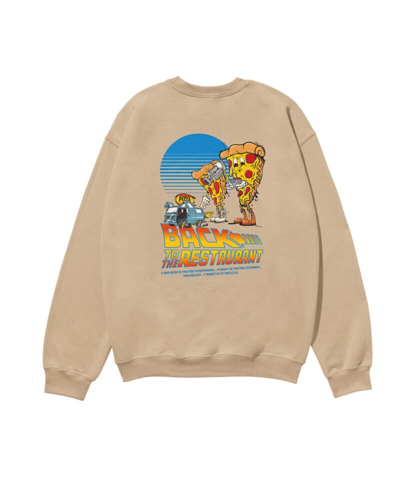 Back to the Restaurant Heavyweight Organic Sweatshirt Sand