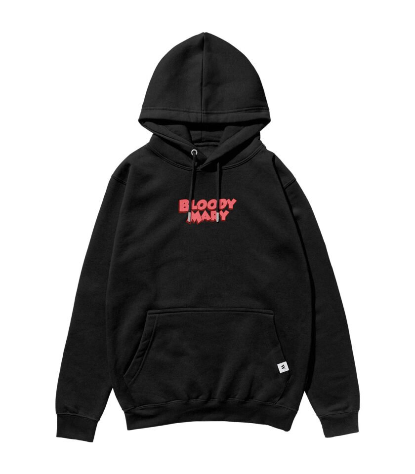 Bloody Mary Heavyweight Organic Hoodie Black - Image 2