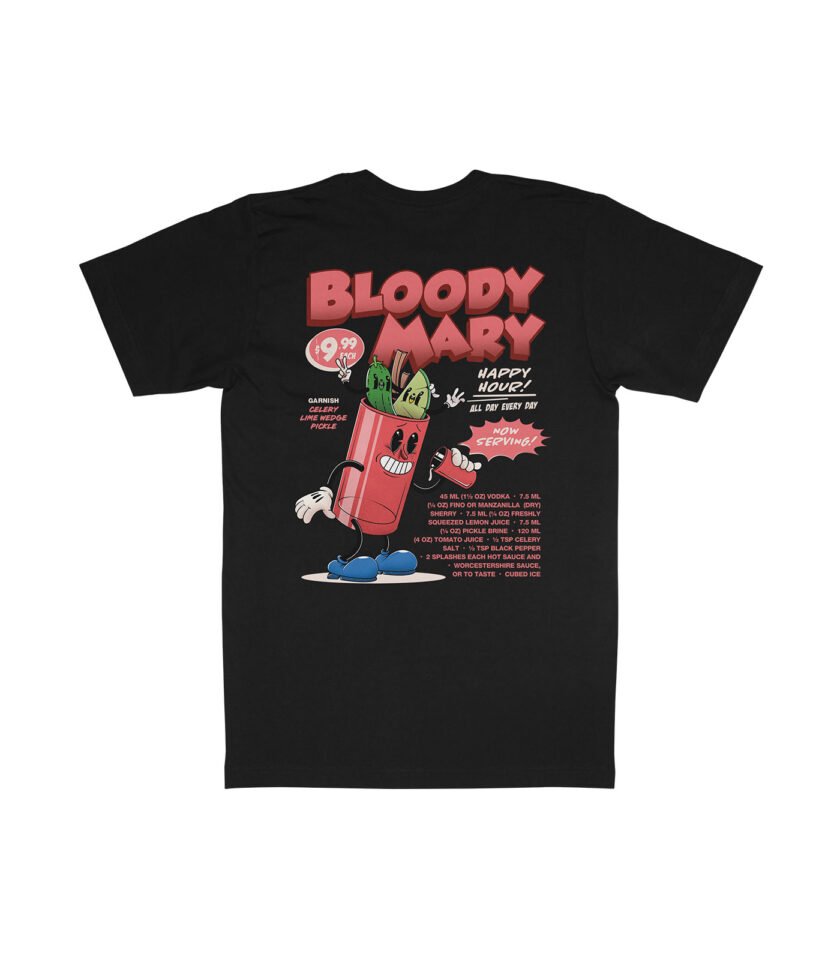 Bloody Mary Organic Heavyweight T-Shirt Black