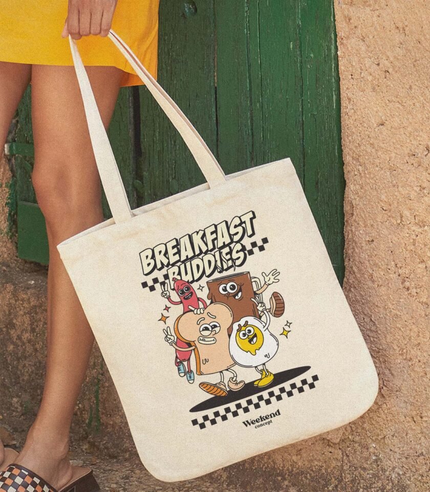 Breakfast Buddies Organic Spring Tote Bag - Image 2