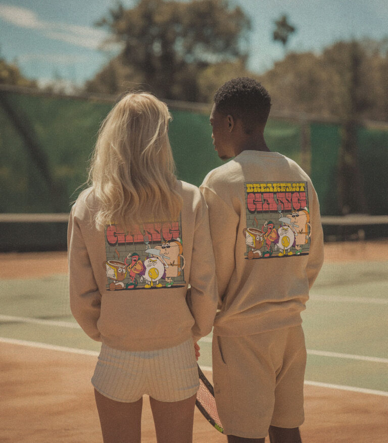 Breakfast Gang Heavyweight Organic Sweatshirt Sand