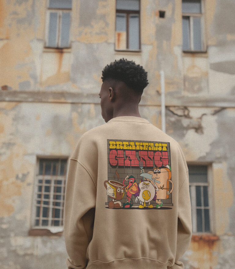 Breakfast Gang Heavyweight Organic Sweatshirt Sand