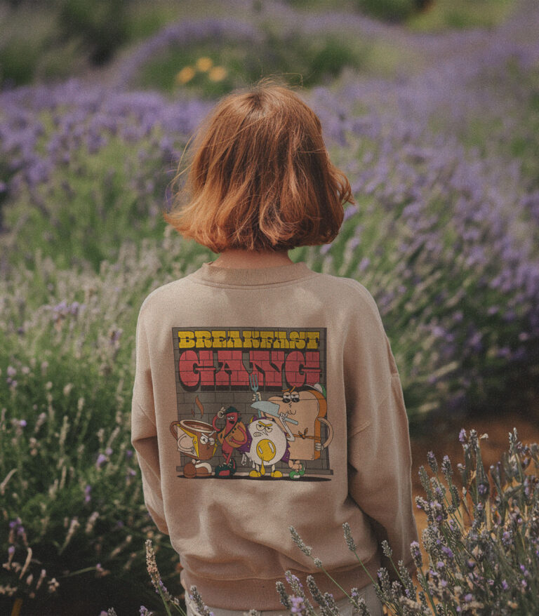 Breakfast Gang Heavyweight Organic Sweatshirt Sand