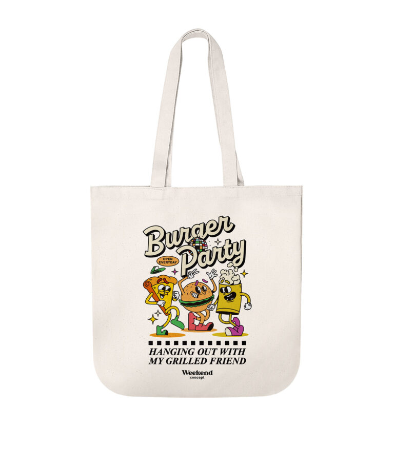 Burger Party Organic Spring Tote Bag