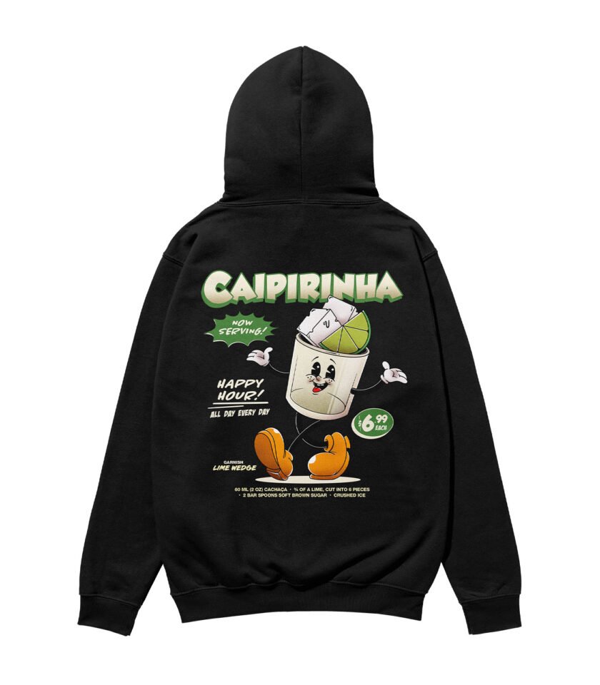 Caipirinha Heavyweight Organic Hoodie Black