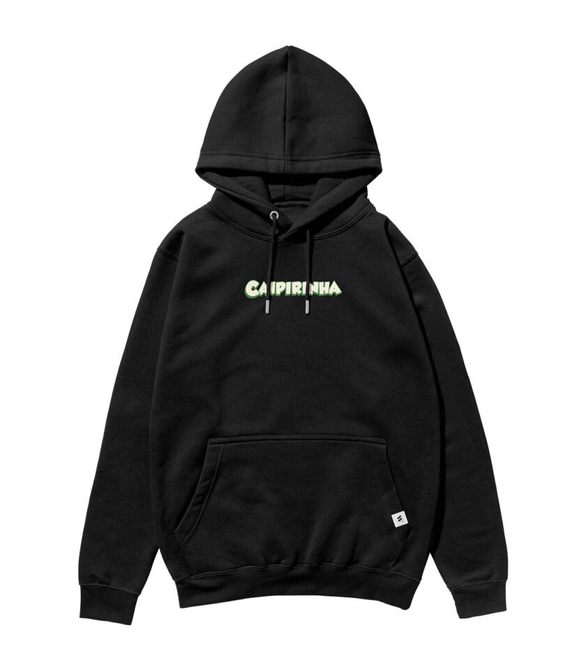 Caipirinha Heavyweight Organic Hoodie Black - Image 2