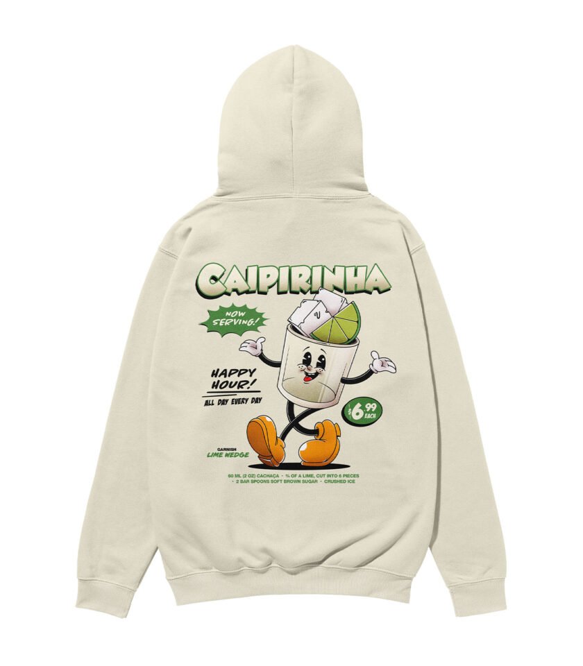 Caipirinha Heavyweight Organic Hoodie Stone