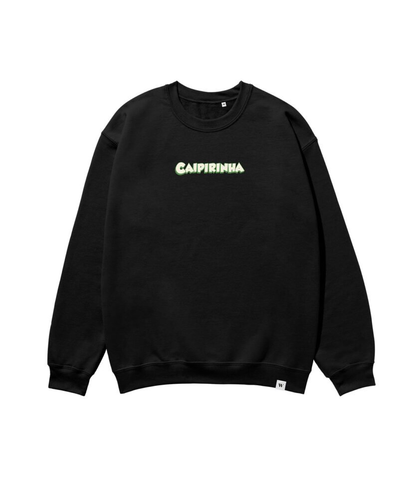 Caipirinha Heavyweight Organic Sweatshirt Black - Image 2