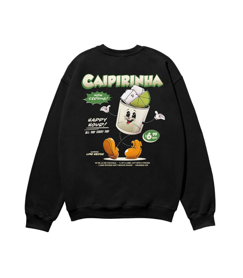 Caipirinha Heavyweight Organic Sweatshirt Black