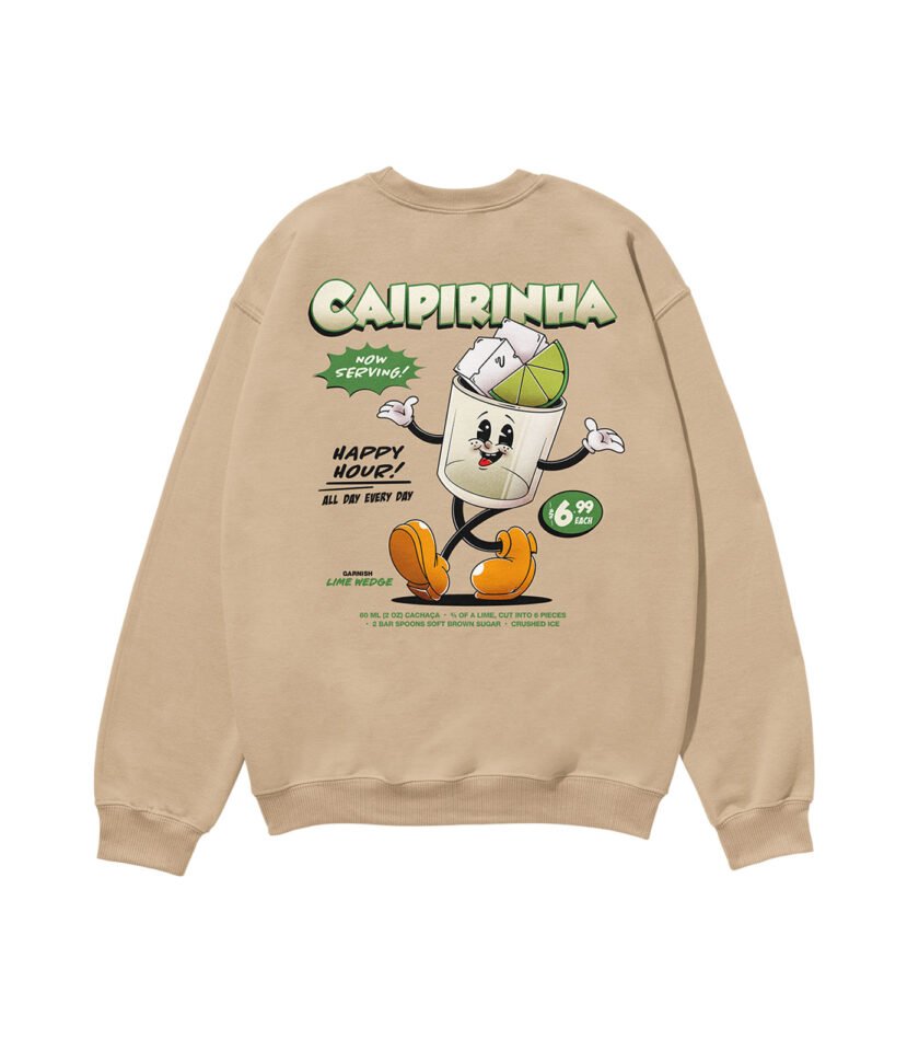 Caipirinha Heavyweight Organic Sweatshirt Sand