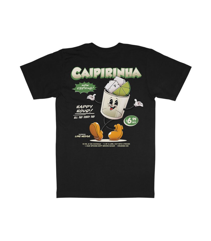 Caipirinha Organic Heavyweight T-Shirt Black