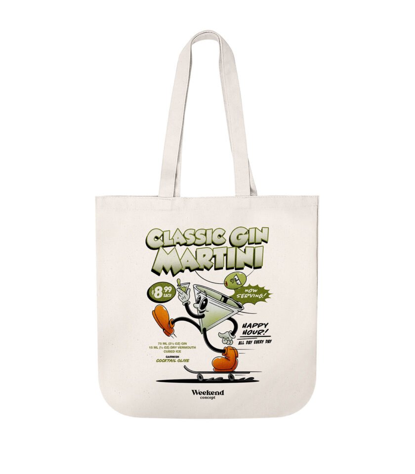 Classic Gin Martini Organic Spring Tote Bag