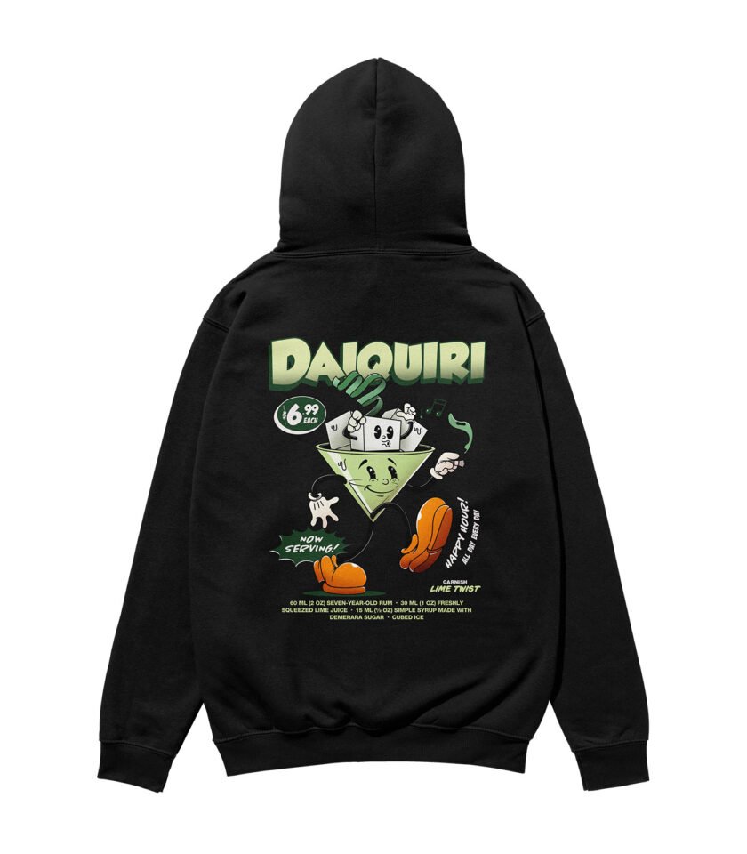 Daiquiri Heavyweight Organic Hoodie Black