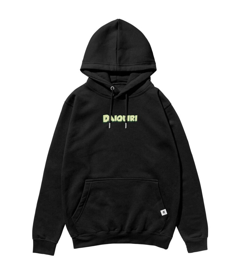 Daiquiri Heavyweight Organic Hoodie Black - Image 2