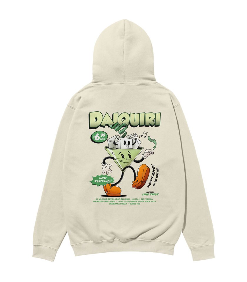 Daiquiri Heavyweight Organic Hoodie Stone