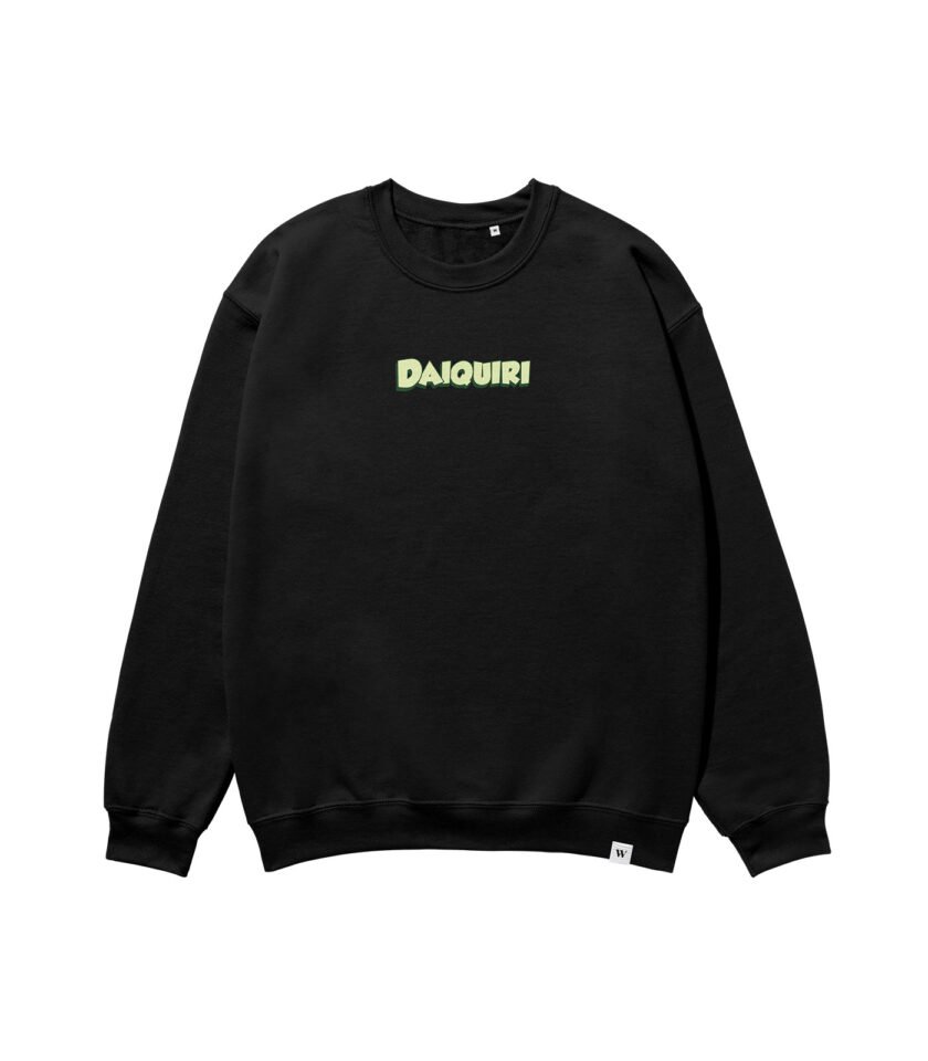 Daiquiri Heavyweight Organic Sweatshirt Black - Image 2