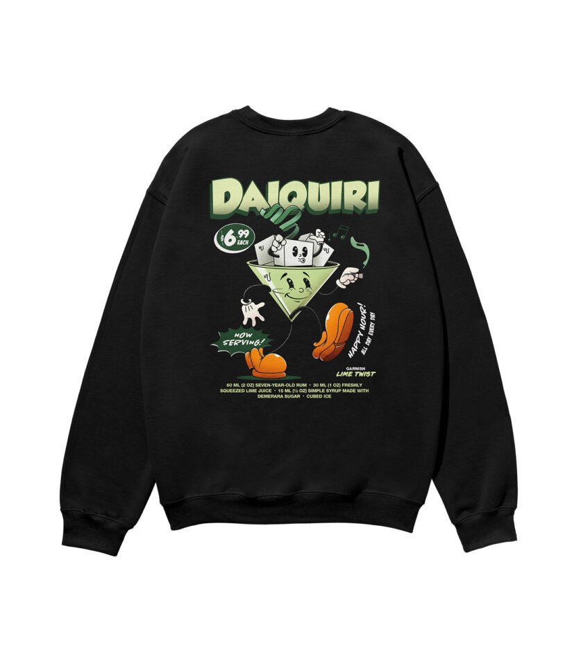 Daiquiri Heavyweight Organic Sweatshirt Black