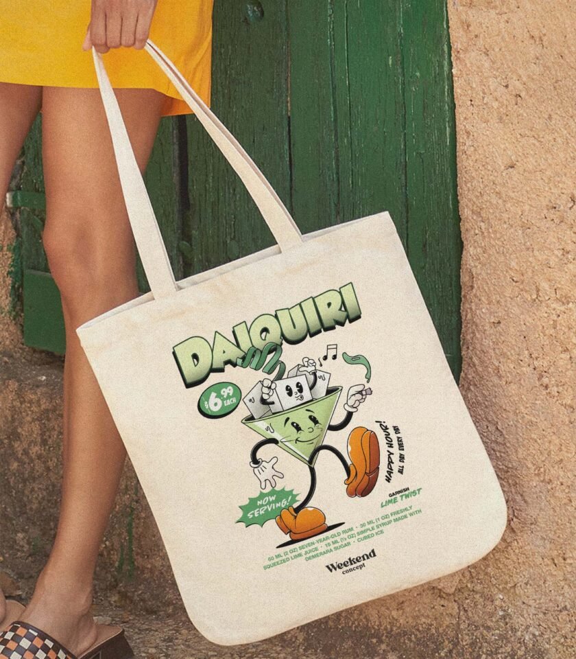 Daiquiri Organic Spring Tote Bag - Image 2