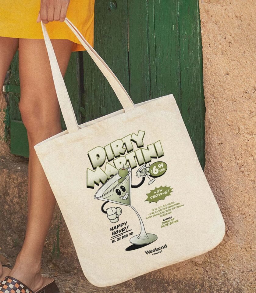 Dirty Martini Organic Spring Tote Bag - Image 2