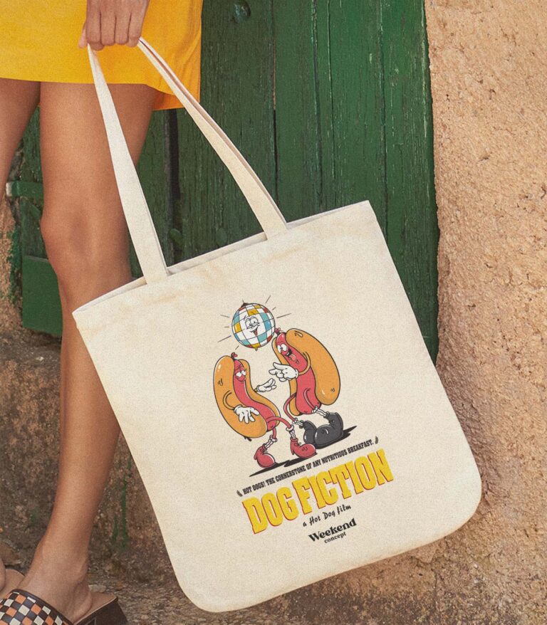 Dog Fiction Organic Spring Tote Bag