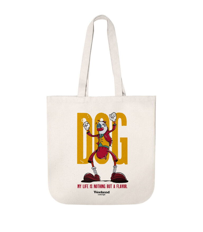 Dog Organic Spring Tote Bag