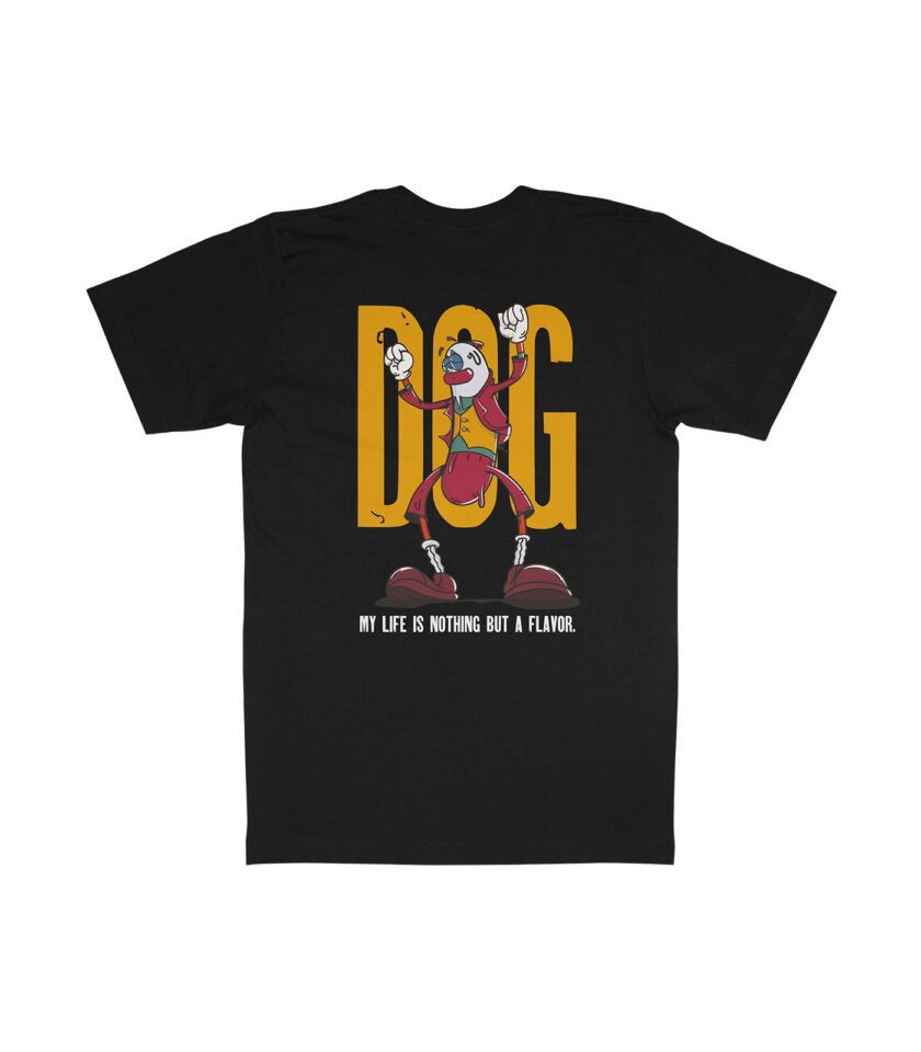 Dog Organic Heavyweight T-Shirt Black