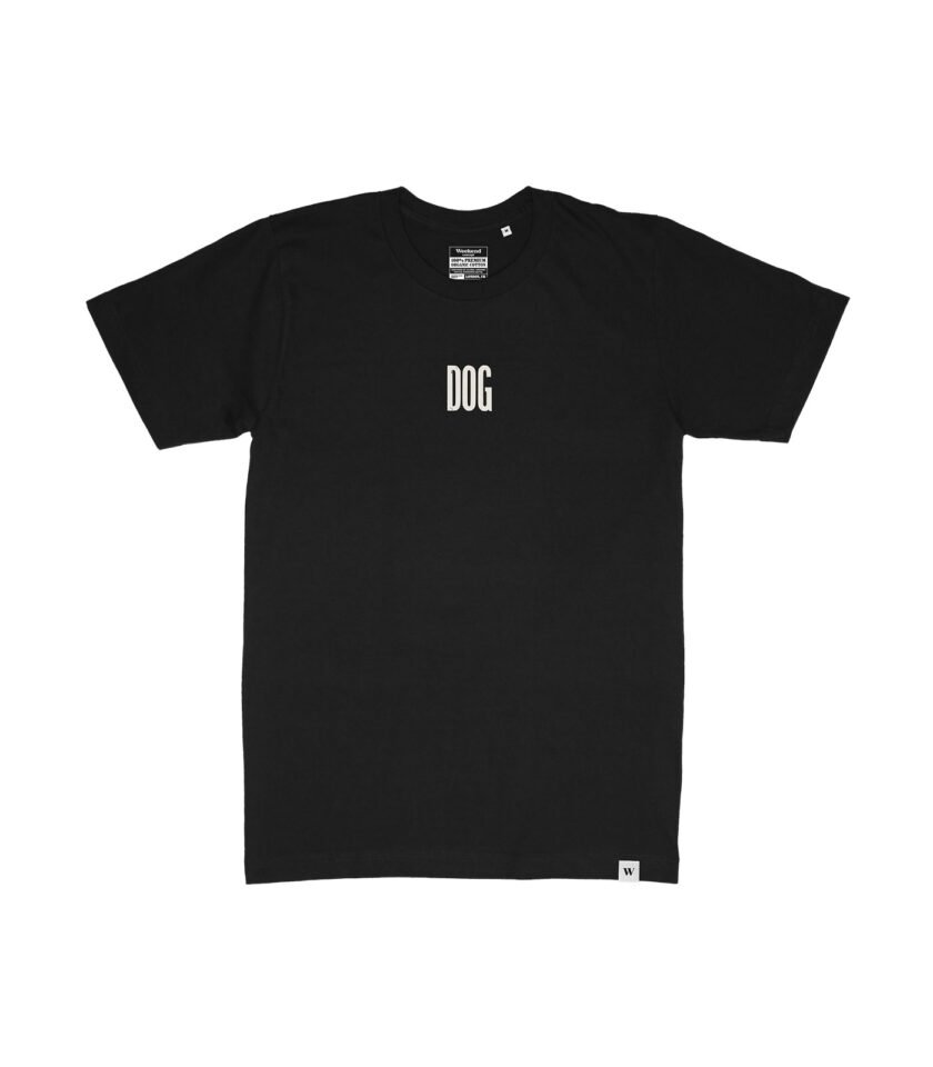 Dog Organic Heavyweight T-Shirt Black - Image 2