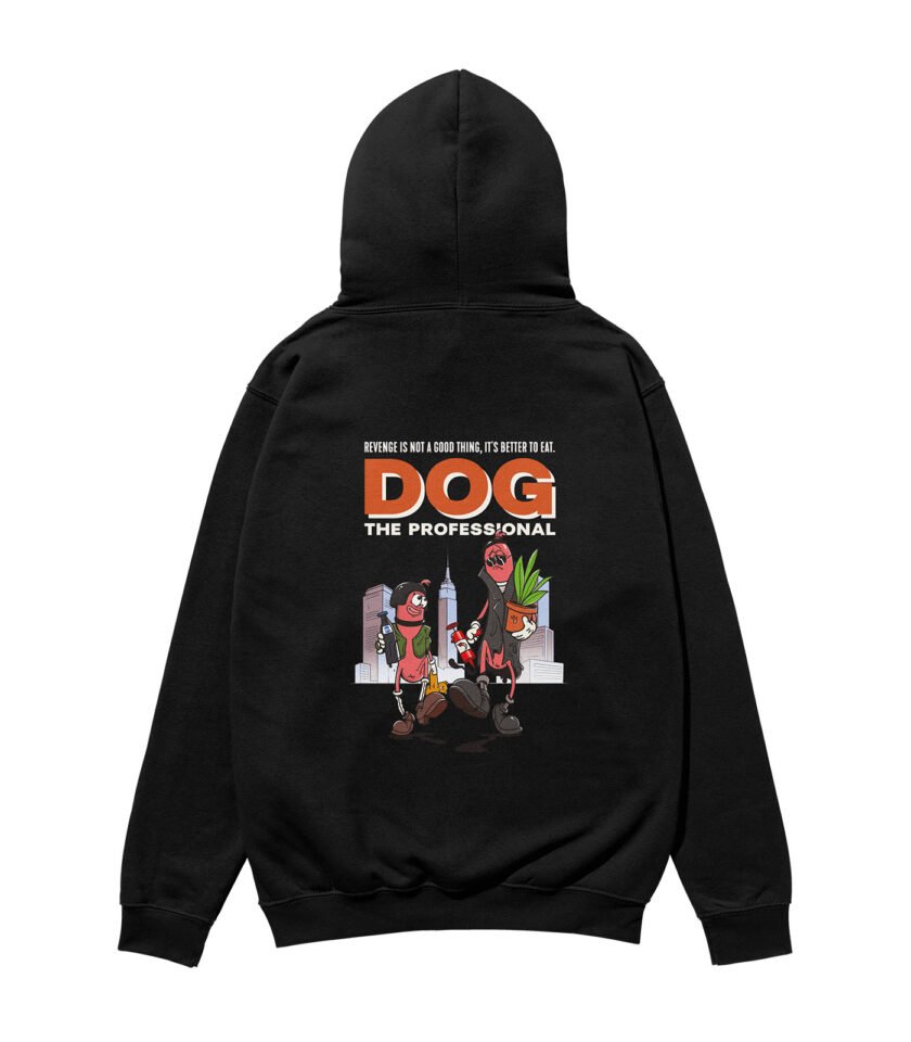 Dog The Professional Heavyweight Organic Hoodie Black