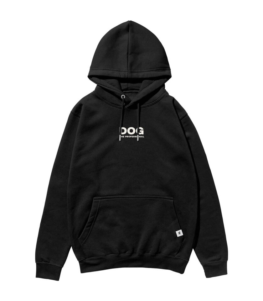 Dog The Professional Heavyweight Organic Hoodie Black - Image 2