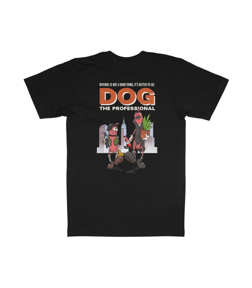 Dog The Professional Organic Heavyweight T-Shirt Black